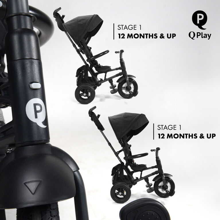 Rito Plus Folding Stroller/ Trike Black