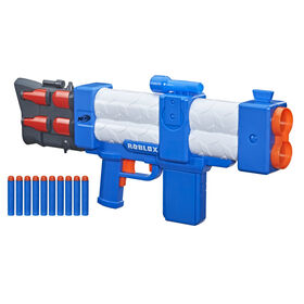 Nerf Roblox Arsenal: Pulse Laser Motorized Dart Blaster, 10 Nerf Elite Darts, 10-Dart Clip, Code to Unlock In-Game Virtual Item