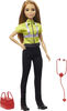 ​Barbie Paramedic Doll, Petite Brunette (12-in/30.40-cm), Role-play Clothing and Accessories