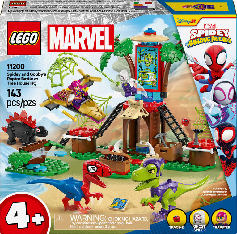 LEGO Marvel Spidey And His Amazing Friends Spidey and Gobby's Raptor Battle at Tree House HQ  - 11200