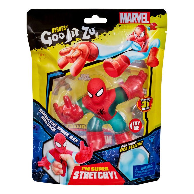 Héros de Goo Jit Zu - ensemble Héros Marvel - Spider-Man radioactif