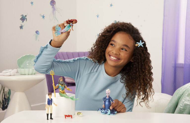 Disney - La Petite Sirène - Coffret Les Aventures d'Ariel, 4 poupées