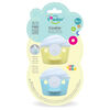 Little Toader Cookie 2-Pack Pacifier - Cupcake, Aqua/Yellow
