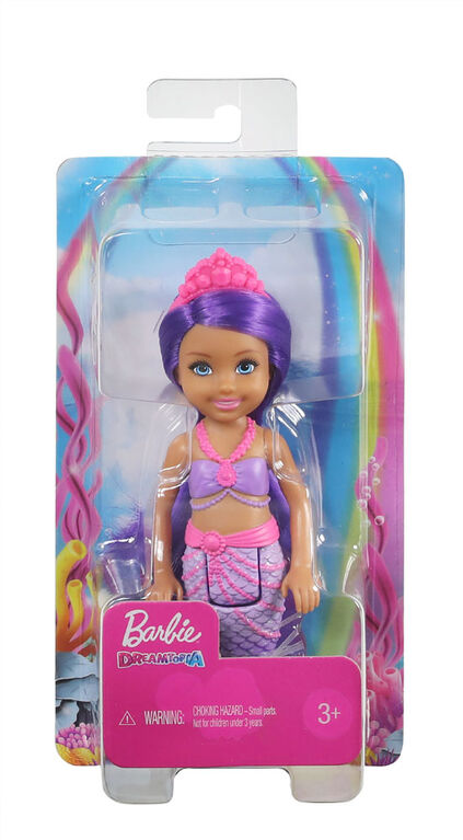 Barbie Dreamtopia Chelsea Mermaid Doll 6 5 Inch With Purple Hair And Tail Toys R Us Canada