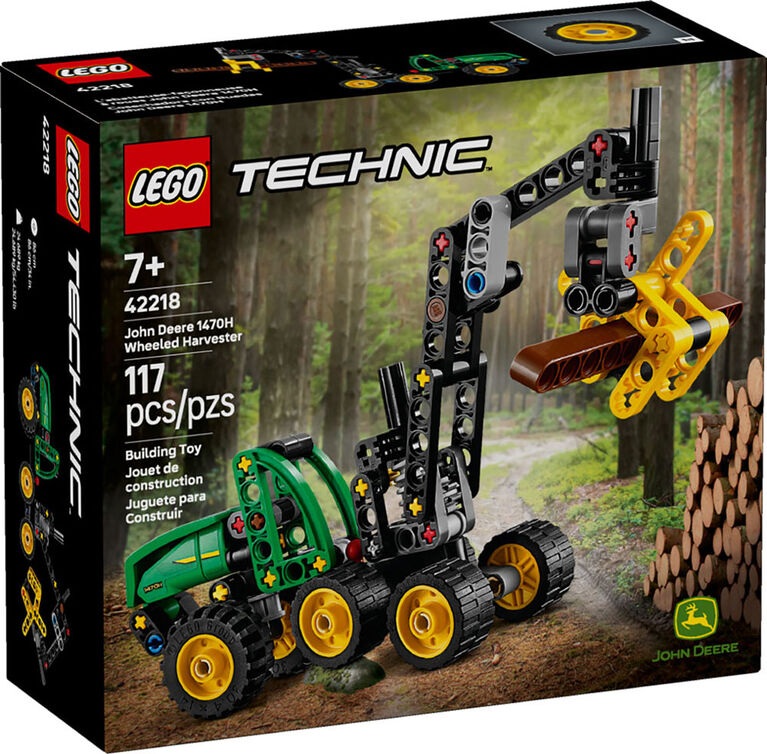 LEGO Technic John Deere 1470H Wheeled Harvester Building Toy for Kids, Ages 7+ - 42218