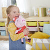 Peppa Pig Oink-Along Songs Peppa Singing Plush Doll with Sparkly Red Dress and Bow, Sings 3 Songs - French Edition