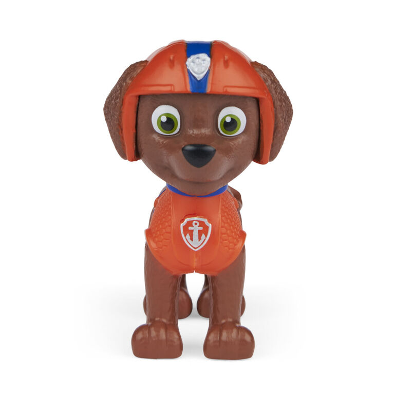 PAW Patrol, Movie Collectible Zuma Action Figure with Clip-on Backpack and 2 Projectiles