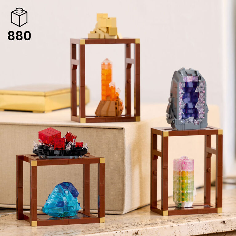 LEGO Ideas Mineral Collection Building Set for Adults - Customizable Bedroom or Office Décor - 21362