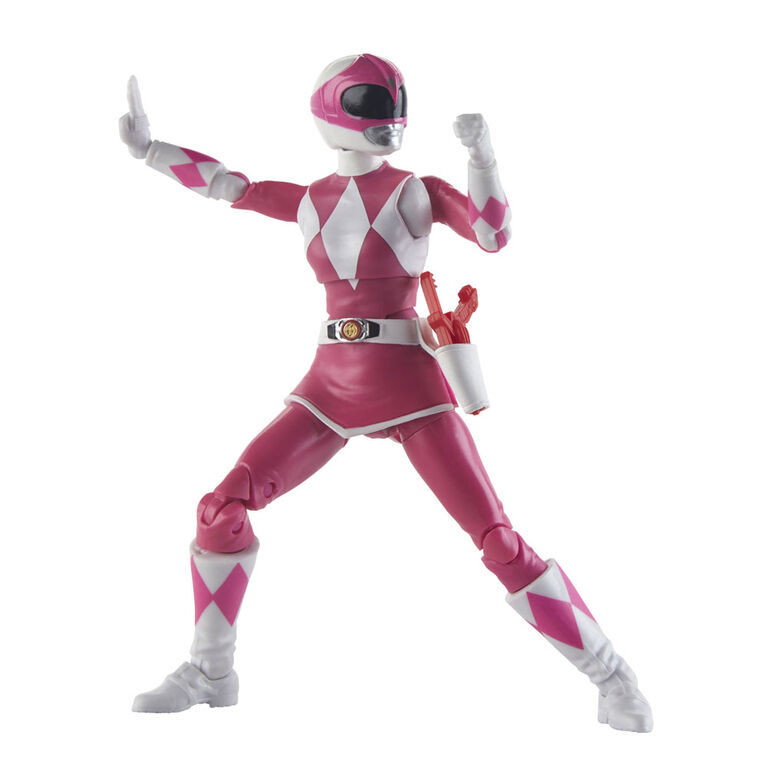Power Rangers Figurine articulée de Mighty Morphin Ranger rose