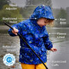 Vestes de Pluie Doublées en Polaire pour Enfants | Jaune - 2T (2-3A)