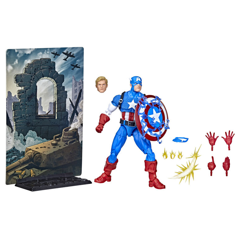 Marvel Legends 20th Anniversary Series 1 Captain America 6-inch Action Figure Collectible Toy