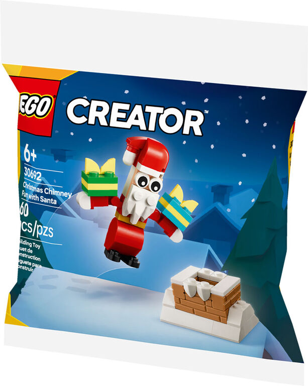 LEGO Creator Le père Noël sautant dans la cheminée 30692