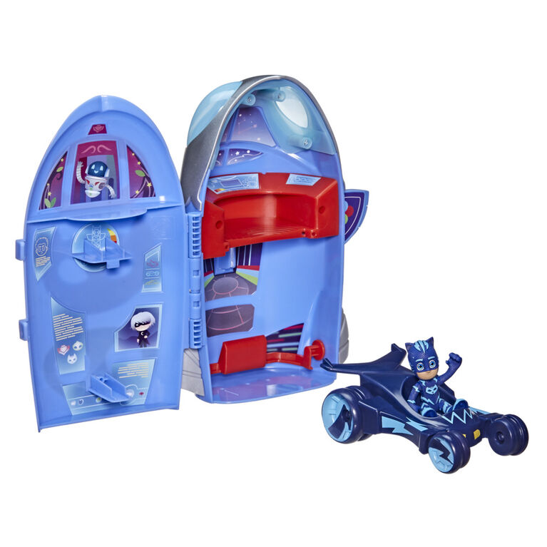 PJ Masks 2-in-1 HQ Playset, Headquarters and Rocket Preschool Toy