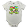 TMNT Short Sleeve Bodysuit - White