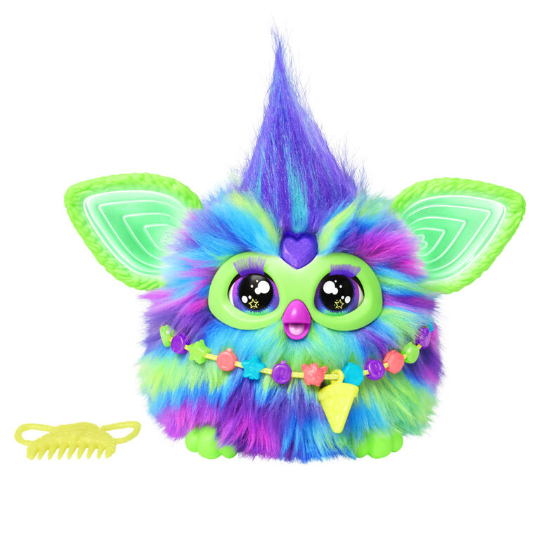 Furby Galaxy Glow in the Dark Interactive Plush Toy - English Edition