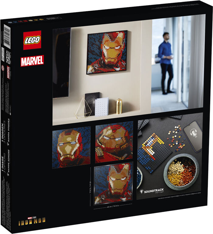 LEGO ART Iron Man de Marvel Studios 31199 (3167 pièces)