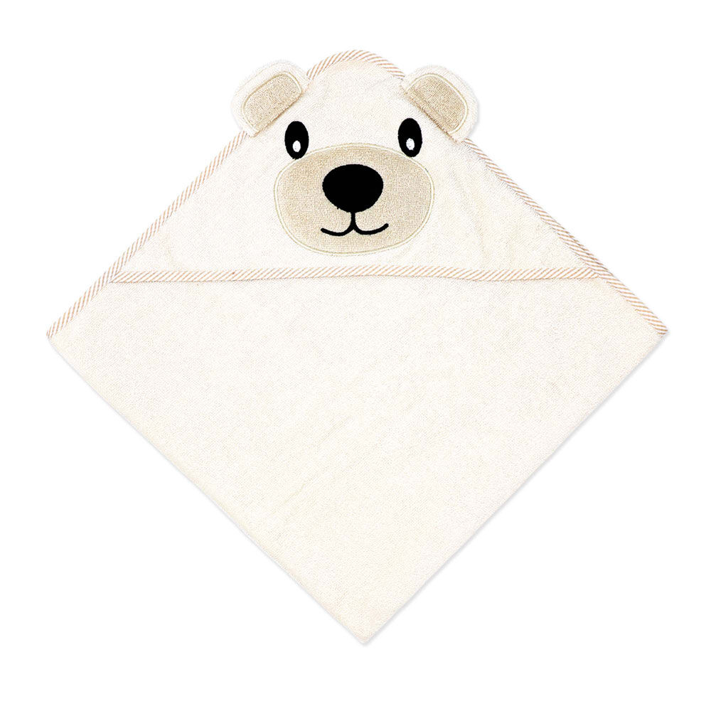 Baby Mode Signature Tan Bear Hooded Towel