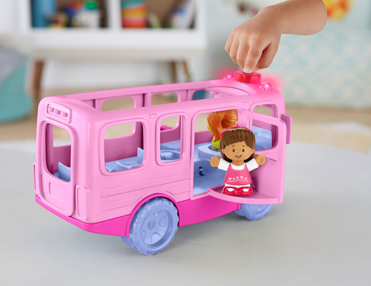 fisher price pink bus