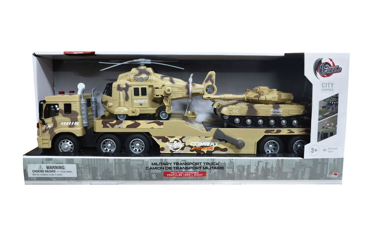 Dragon Wheels Friction Powered Military Transport Truck