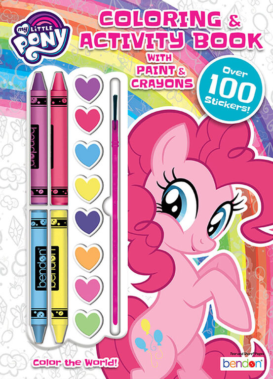 My Little Pony Colour & Activity Book with Paints & Crayons - English Edition
