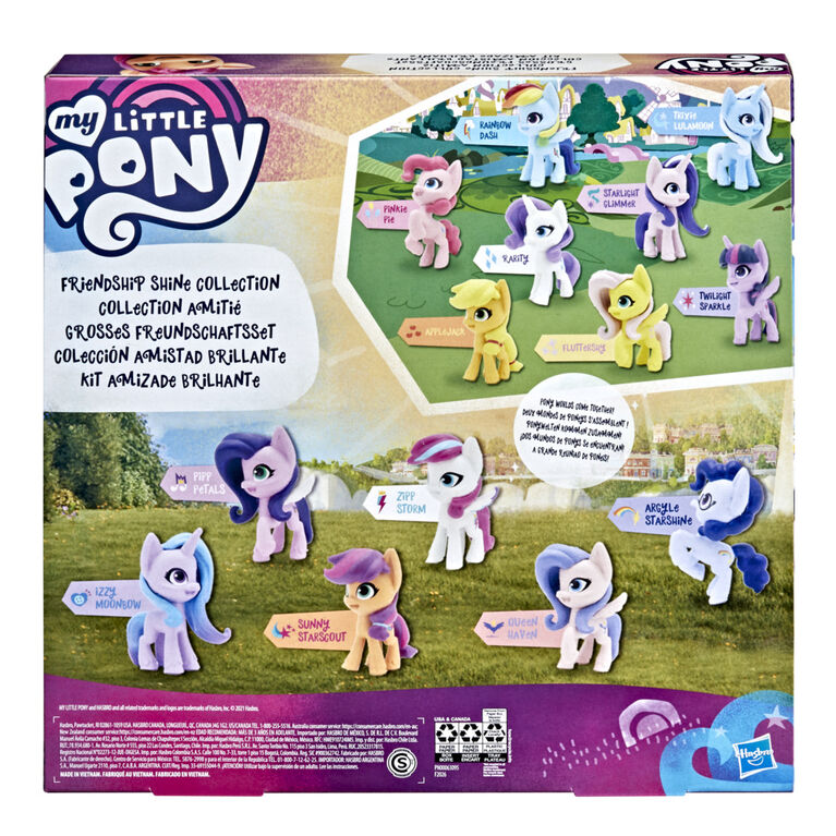 My Little Pony: A New Generation Friendship Shine Collection - 14 Pony  Figure Toys | Toys R Us Canada