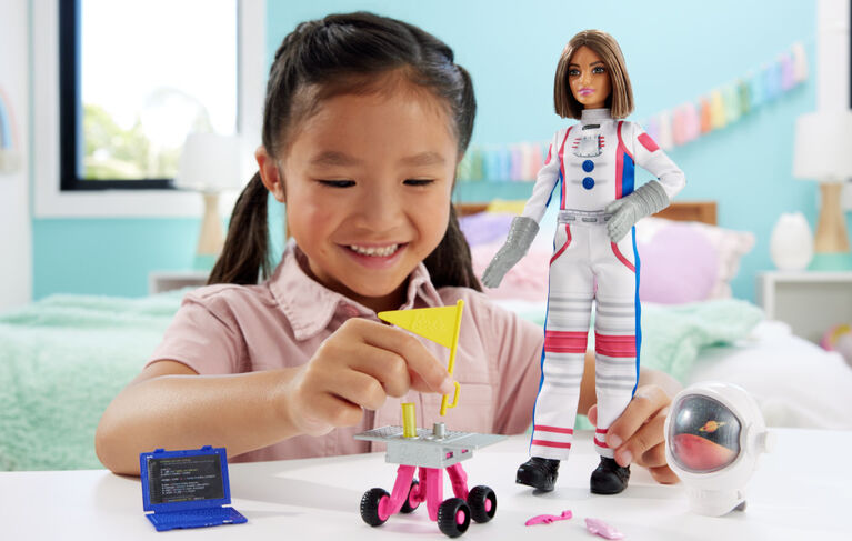 Barbie 65th Anniversary Careers Astronaut Doll & 10 Accessories Including Rolling Rover & Space Helmet
