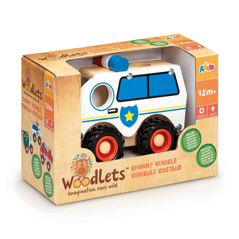 Woodlets Chunky Vehicles - Styles Vary, One Supplied - Notre exclusivité