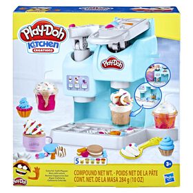 Play-Doh Peppa et le camion de glaces - Figurines Peppa et George et 5 pots  de pâte à modeler - Les héros