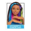 Tête de Coiffure De Luxe Barbie Arc-En-Ciel Brillante - Cheveux Marrons - Notre exclusivité