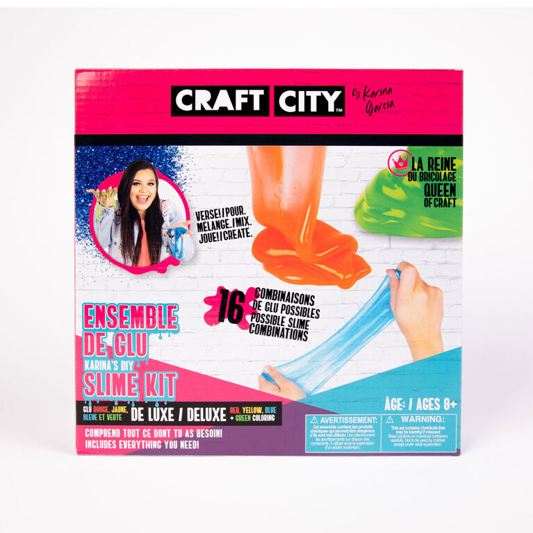 Craft City de Karina Garcia - Ensemble de glu coloré DIY - Notre exclusivité