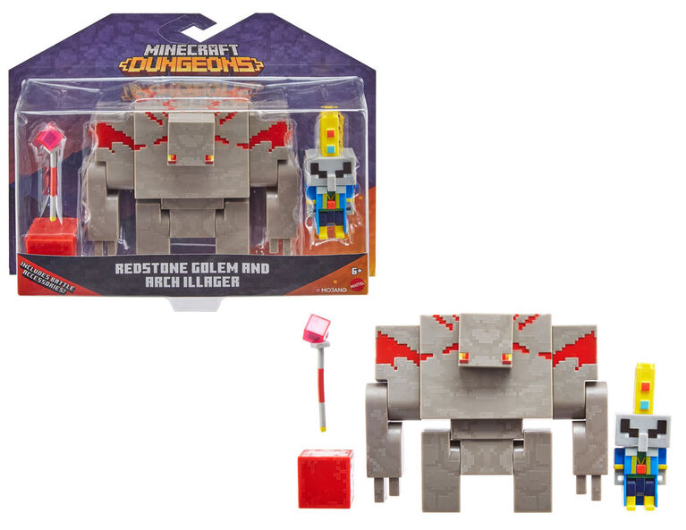 Minecraft Dungeons Illiager Golem Figures Toys R Us Canada