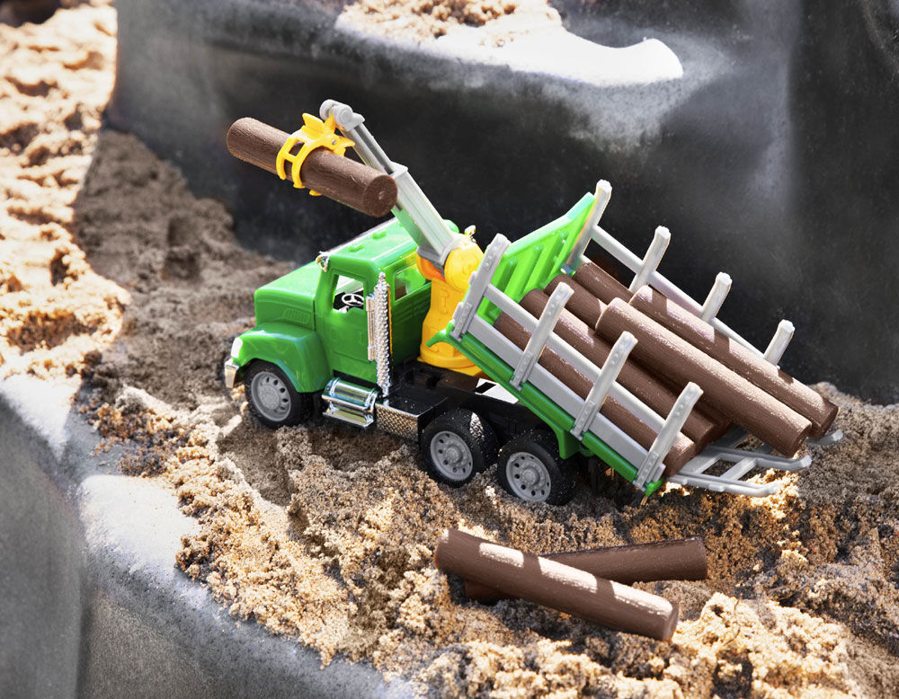 Driven Toy Logging Truck with Lights and Sounds