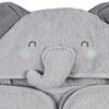 Koala Baby - Grey Elephant Woven Hooded Towel 