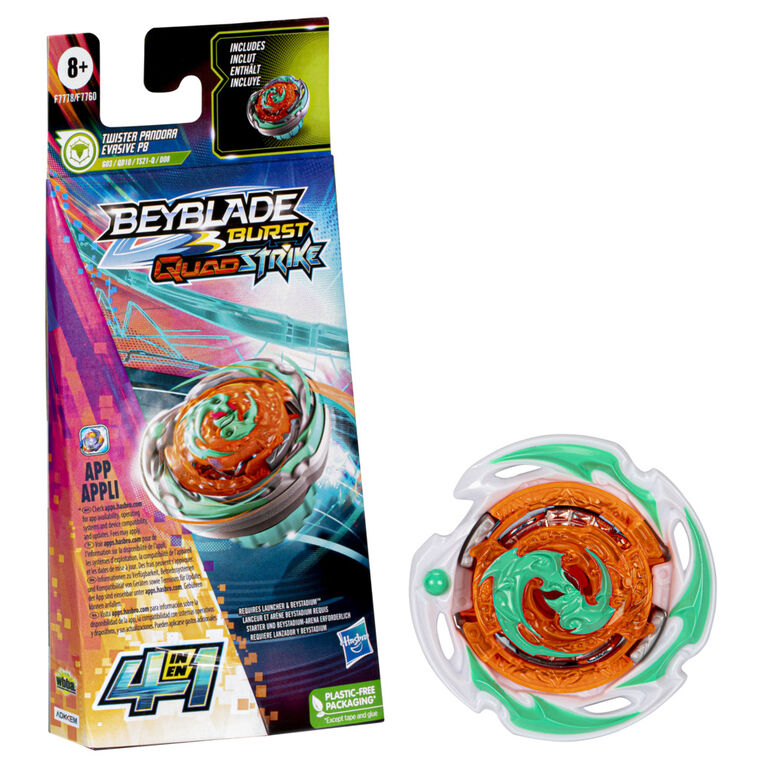 Beyblade Burst QuadStrike Twister Pandora Evasive P8 Single Pack