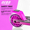 Neon Vector Kids Folding Scooter Pink