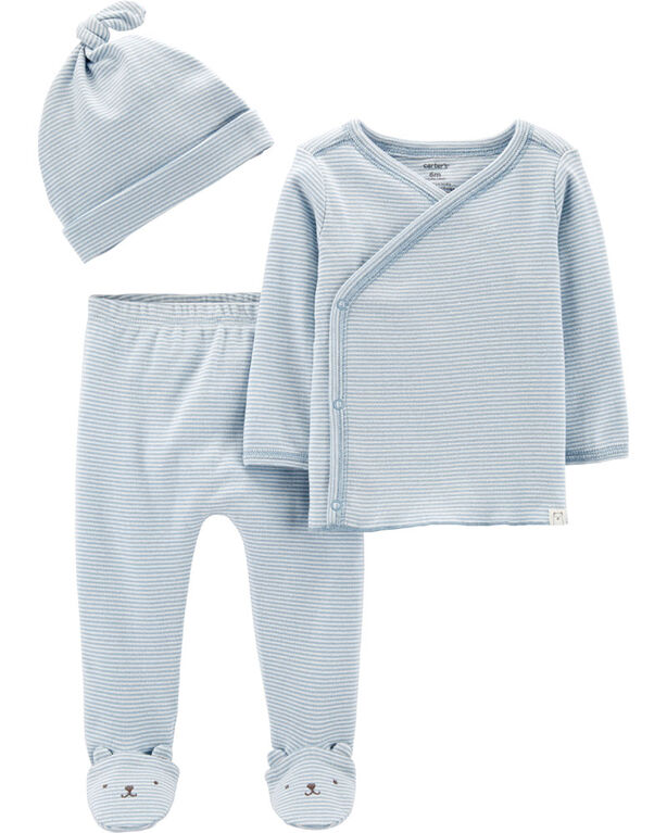 Carter's 3-Piece Take-Me-Home Set - Blue, 3 Months