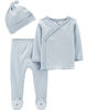 Carter's 3-Piece Take-Me-Home Set - Blue, 3 Months