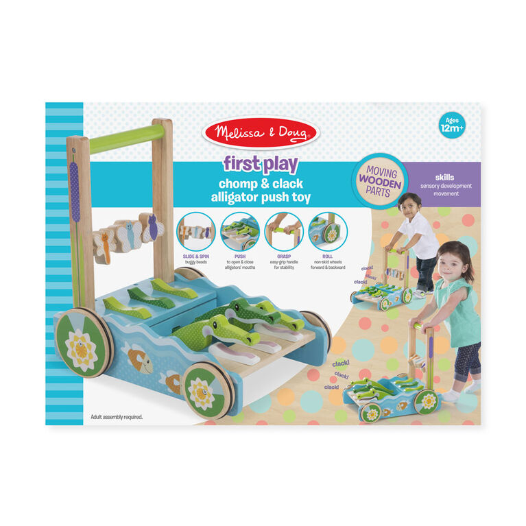 First Play Chomp and Clack Alligator Push Toy