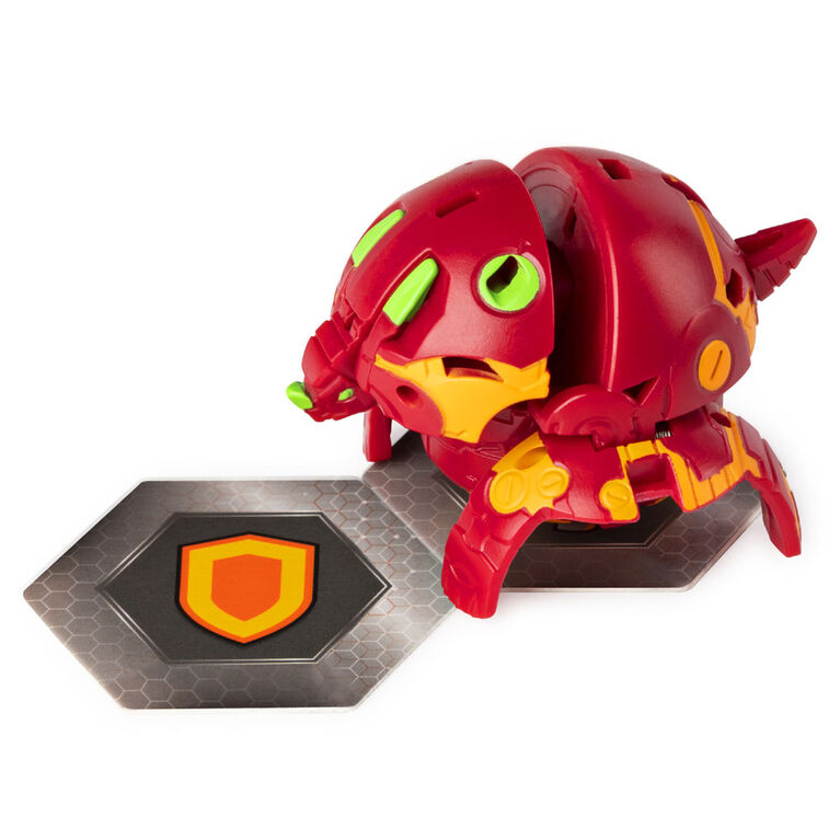 Bakugan, Pyrus Tryhno, 2-inch Tall Collectible Action Figure and Trading Card