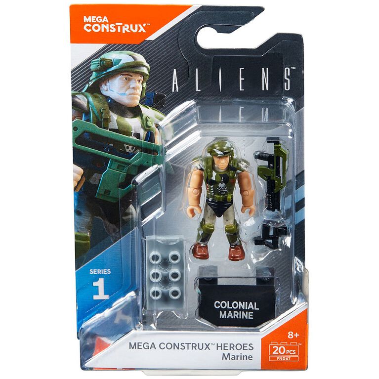 Mega Construx -  Heroes Aliens Micro Action Figure - Marine