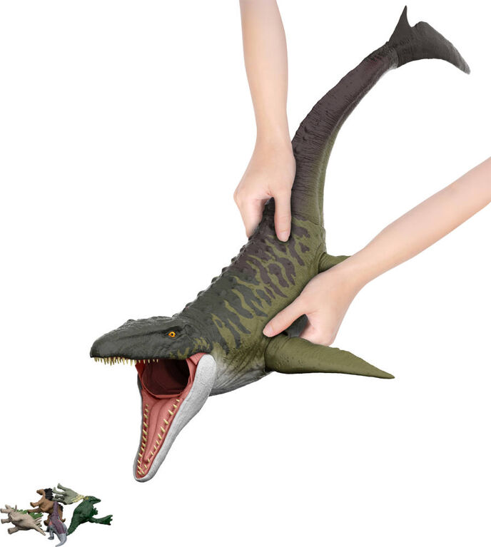 Jurassic World Rebirth Super Colossal Mosasaurus Action Figure, Dinosaur Toy