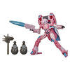 Transformers Bumblebee Cyberverse Adventures Deluxe Class Arcee Action Figure Toy, Build-A-Figure Part, 5-inch