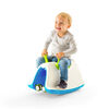 Chillafish Trackie, Rocker, Walker, Ride-On & Play Train All in One, Blue & Lime