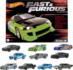 Hot Wheels Fast and Furious Themed 10-Pack