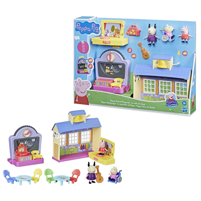 Peppa Pig Peppa's Adventures Peppa's School Playgroup Preschool Toy, with Speech and Sounds