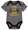 HOMME CHAUVE-SOURIS BÉBÉ Paquet de 2 LE MAILLOT DE CORPS 6-9M-Gris