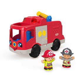 Little People Helping Others Fire Truck Toy - English & French Edition