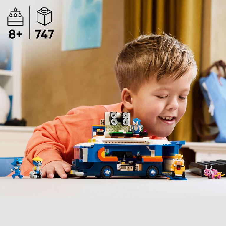LEGO Sonic the Hedgehog Team Sonic Command Truck Building Toy for Kids, Boys & Girls, Ages 8+ - 77005