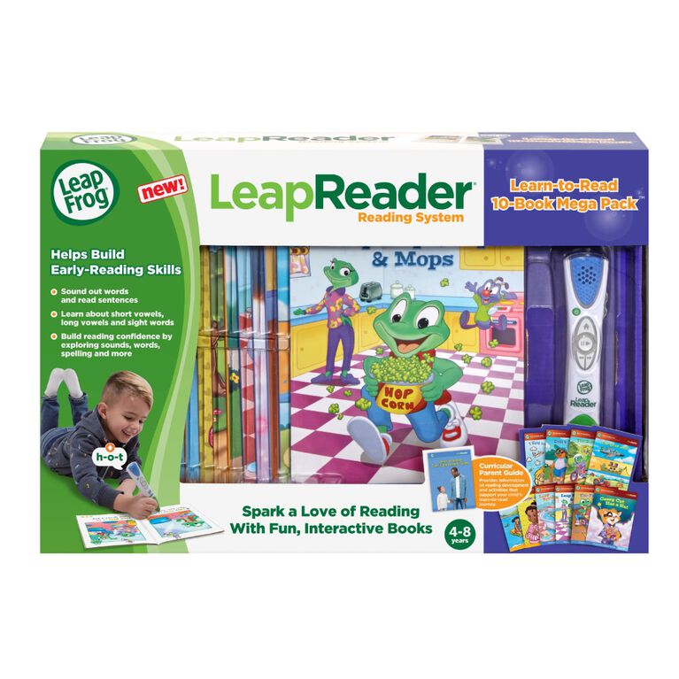 LeapFrog LeapReader Learn to Read Mega Bundle, System and Book Set - English Version