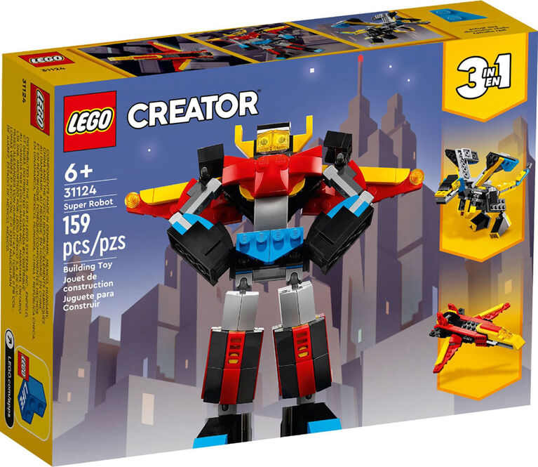 LEGO Creator 3-en-1 Le super robot 31124 Ensemble de construction (159 pièces)